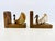 Vintage Carved Wood and Horn-Style Bird Bookends, a Pair For Sale - Image 9 of 14