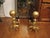 Late 20th Century Antique Brass Fire Place Andiron’s For Sale - Image 5 of 8