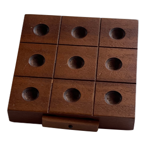 Handmade Wood Tic Tac Toe Game