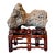 Rare Chinese Kun Scholar Stone on Display Stand For Sale