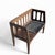 Mid-Century Wood Bench With Black Woven Strap Seat For Sale - Image 12 of 15