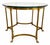 Labarge Side Table Brass Glass Hoof Footed Hexagonal For Sale In Miami - Image 6 of 6