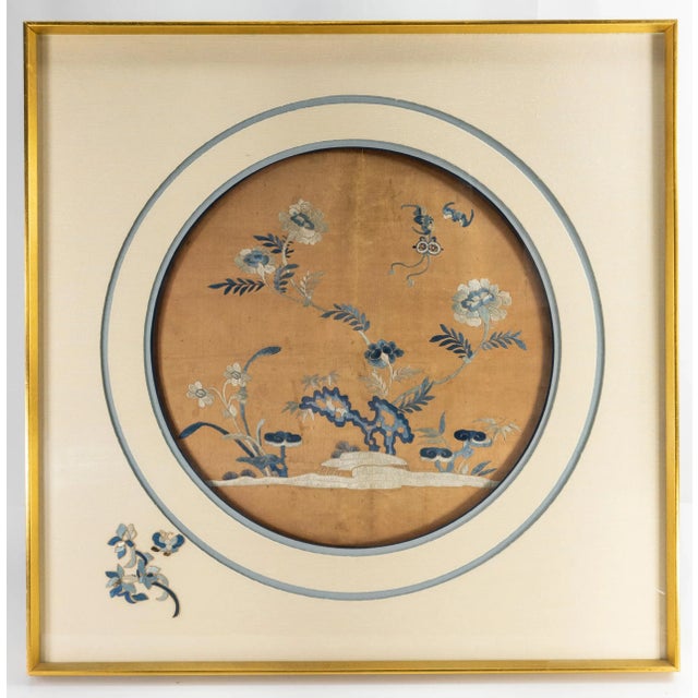 19th Century Framed Chinese Silk Embroidered Robe Panel For Sale - Image 11 of 11