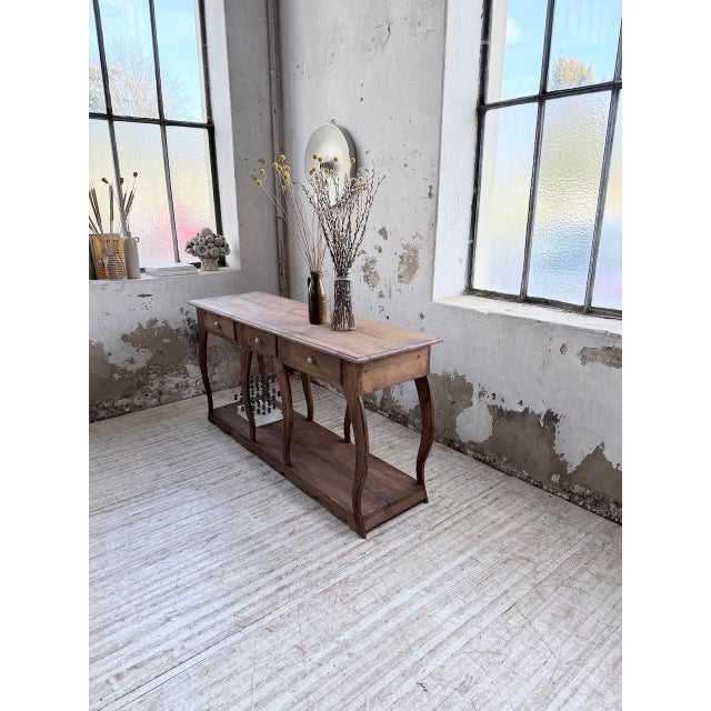Pine Drapers Console Table, 1950s For Sale - Image 11 of 18