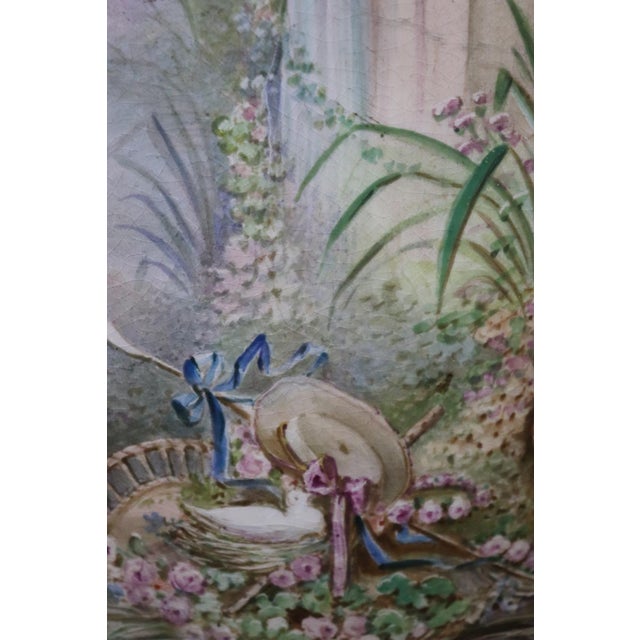 19th C. Sevres Style Bronze Mounted Porcelain Vase For Sale - Image 13 of 13