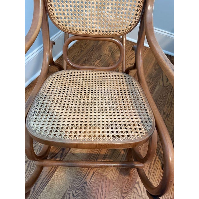 Thonet Vintage Thonet Bentwood Rocker For Sale - Image 4 of 8