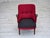 Red Danish Armchair in Furniture Wool, 1960s For Sale - Image 8 of 18