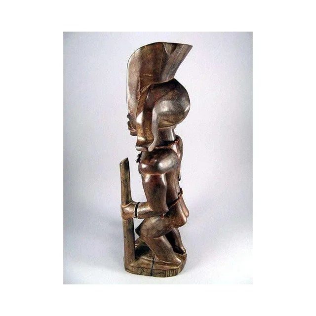 1950s Chibinda Ilunga Figure Chokwe Angola African Tribal Art For Sale - Image 5 of 6