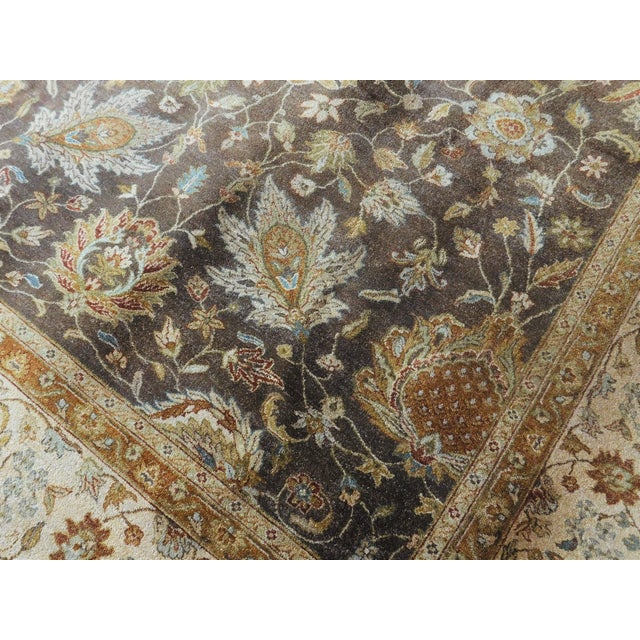 Hand Knotted Indo Oushak Rug. 8'x 9'7" For Sale - Image 18 of 18