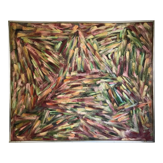 The Quiet Path Original Abstract Oil Painting by Monique Nichols For Sale