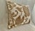 A modern classic foliage motif decorative boudoir pillow cover. Made with velvet appliqués on textured linen fabric with...