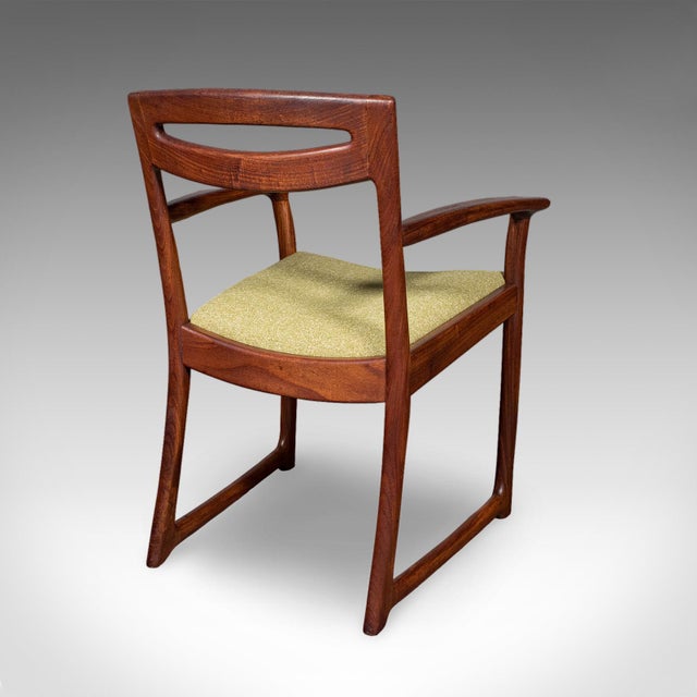 1960s Pair of Vintage Side Chairs, Scottish, Teak, Elbow Seat, Beithcraft, Mid Century For Sale - Image 5 of 12