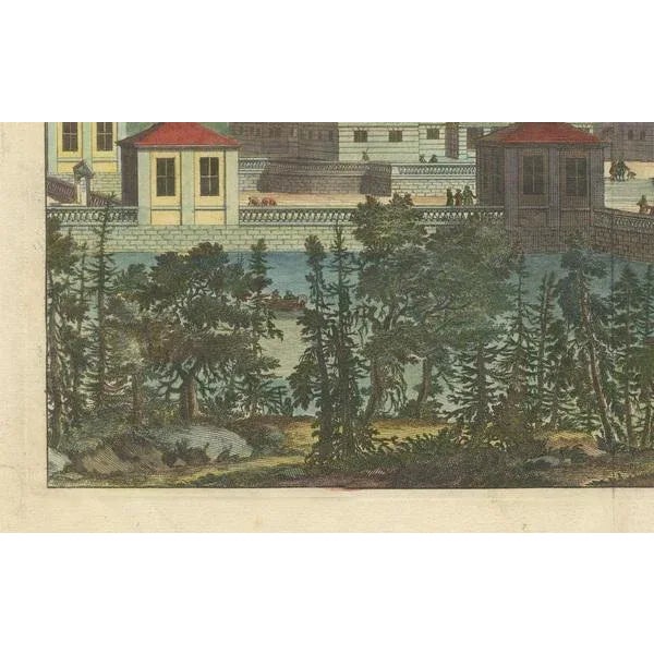 Baroque Ericsberg Castle in Swiddes Sweden Ancient and Modern, 1690, Paper For Sale - Image 3 of 7