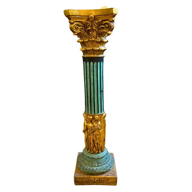 Italian Neoclassical Pedestal Column, 1900 For Sale - Image 10 of 10