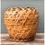 Vintage Woven Rattan Floor Basket For Sale - Image 11 of 12