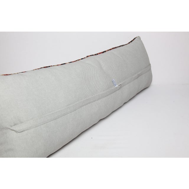 Antique Tribal Throw Sofa Lumbar Pillow Cover -14'' X 42'' For Sale - Image 9 of 9