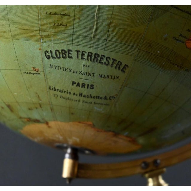 Terrestrial Globe from Hachette, 1870s For Sale - Image 10 of 18