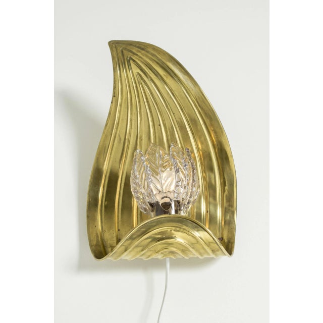 Swedish Brass Wall Lamps, Set of 2 For Sale - Image 6 of 10