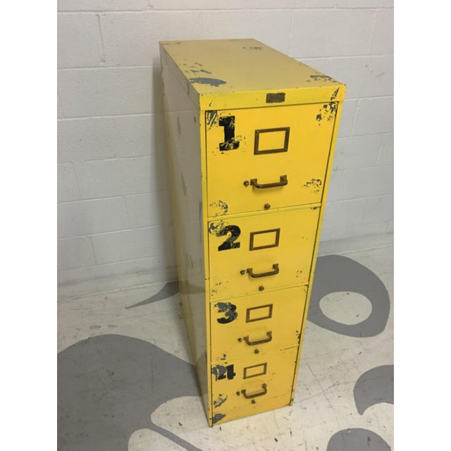 Vintage Yellow File With Numbers Chairish