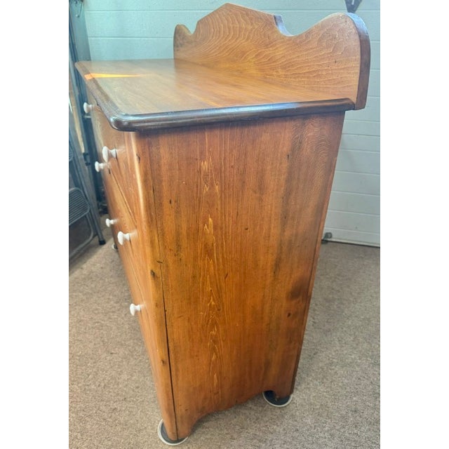 Late 19th Century Late 19th Century Victorian Pine and Ash 3 Drawer Chest For Sale - Image 5 of 8