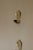 Vintage Brass Sconces with Blue Flower Shape Bobeche, Set of 2 For Sale - Image 6 of 18
