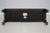 Century Oriental Style Leather Seat Black Lacquer Bench For Sale - Image 12 of 13