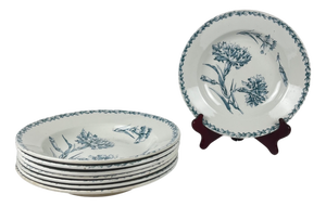 Antique Soup Plates from KG Lunéville, 1890s, Set of 8