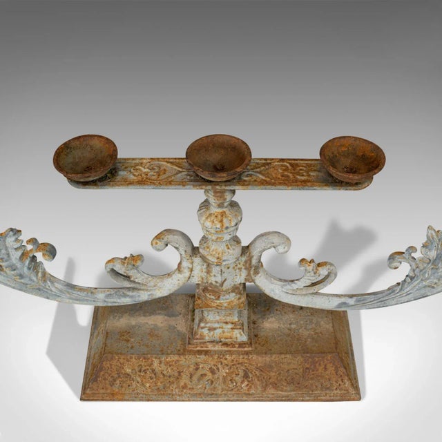 1950s Art Nouveau Cast Iron Outdoor Plant Stand French For Sale - Image 12 of 13