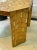Brown 1970s Wood Table With Inlaid Mother of Pearl Designs For Sale - Image 8 of 10