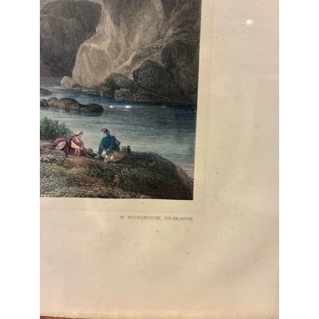 Late 20th Century Vintage “A Lake in Cumberland” After J. C. Loutherbourg Framed English Landscape Print For Sale - Image 5 of 7