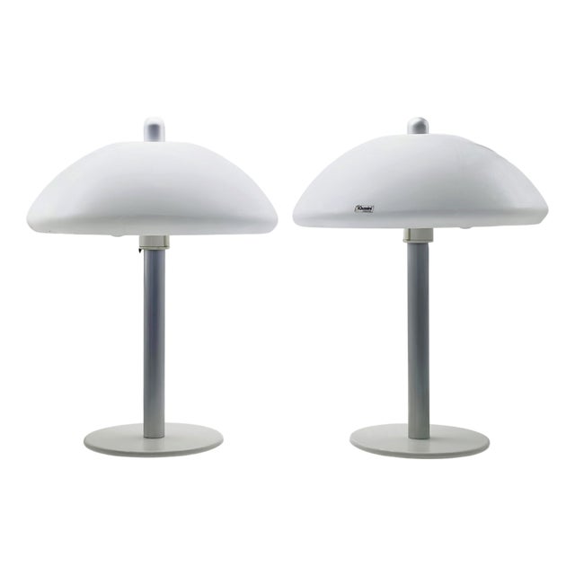 Height-Adjustable Table Lamps from Guzzini, Italy, 1970s, Set of 2 For Sale