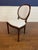 French Set of 8 Louis XVI Muslin Upholstered Dining Chairs by Leighton Hall - Showroom Samples For Sale - Image 3 of 14