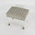 Hill Manufacturing Co. 1970s Hill Manufacturing "Charles Hollis Style" Upholstered Lucite Ottoman/Vanity Seat For Sale - Image 4 of 7
