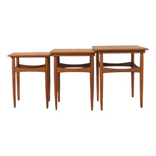 Nesting Tables, Denmark, 1960s, Set of 3 For Sale
