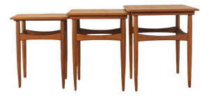 Nesting Tables, Denmark, 1960s, Set of 3