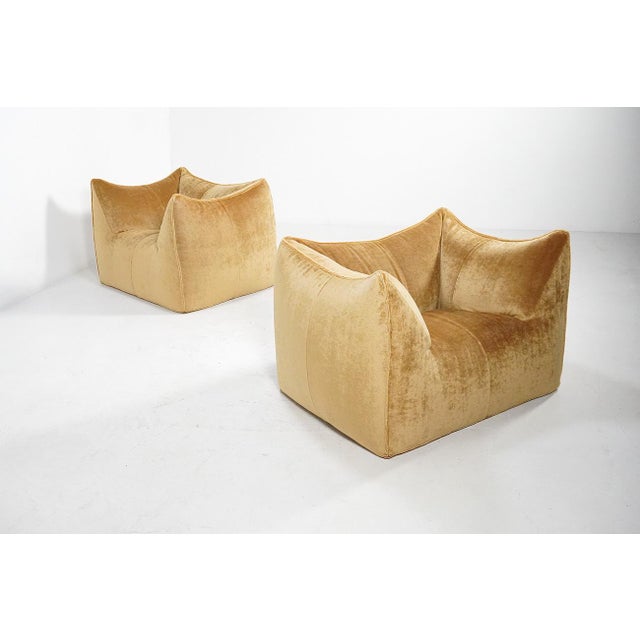 Set of Le Bambole Lounge Chairs in Mohair by Mario Bellini for B&B Italia, 1980s For Sale - Image 13 of 13