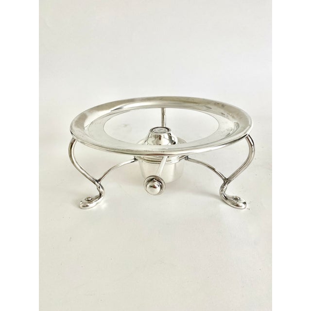 English Silver Spirit Kettle on Stand For Sale In Los Angeles - Image 6 of 8