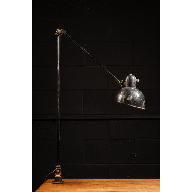 1930s 1930s Articulated Industrial Lamp by Kaiser Leuchten For Sale - Image 5 of 11