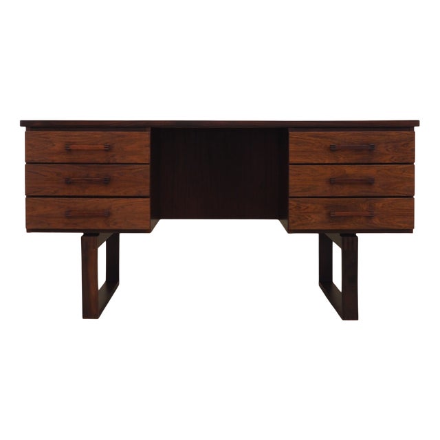 Danish Rosewood Desk Torben Valeur & Henning Jensen for Dyrlund, 1960s For Sale
