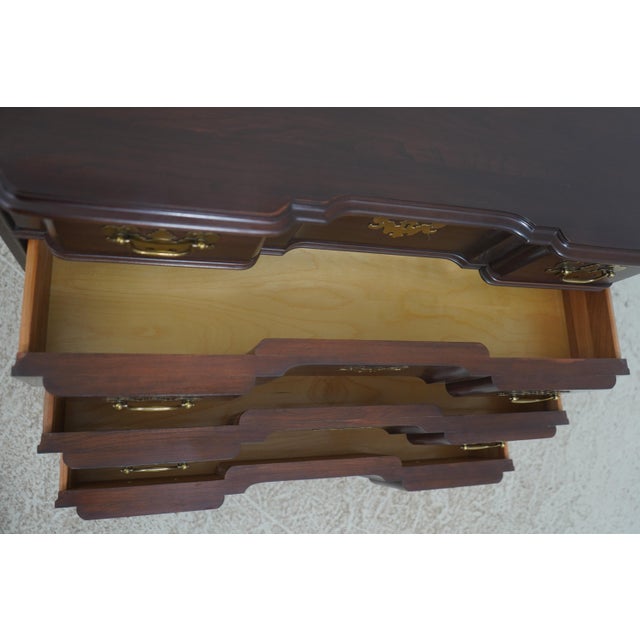 Ethan Allen Ethan Allen Cherry Block Front Bachelor's Chest For Sale - Image 4 of 18