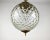 Mid-Century Modern Vintage Gilt Brass and Textured Glass Ceiling Light For Sale - Image 3 of 6