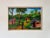 1970s Vintage Haitian Folk Art Landscape Oil Painting by F. Faramon For Sale - Image 4 of 12