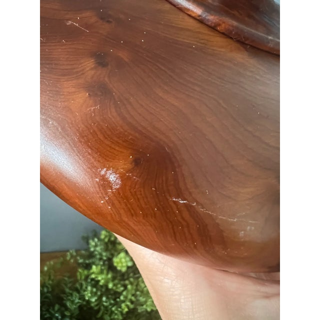 1960s Lidded Burl Wood Box For Sale - Image 11 of 11