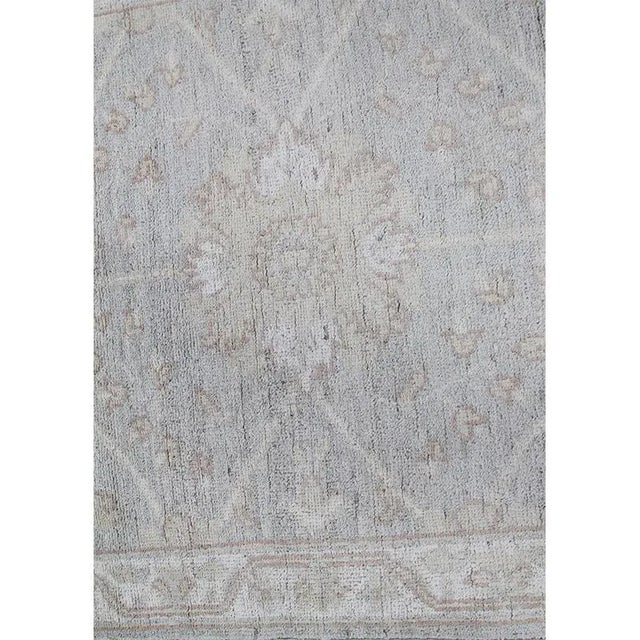 Handwoven Oushak Style Area Rug 2’7″ X 7’7″ For Sale - Image 9 of 10