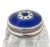 Sterling Enamel and Crystal Salt Shakers For Sale - Image 4 of 5