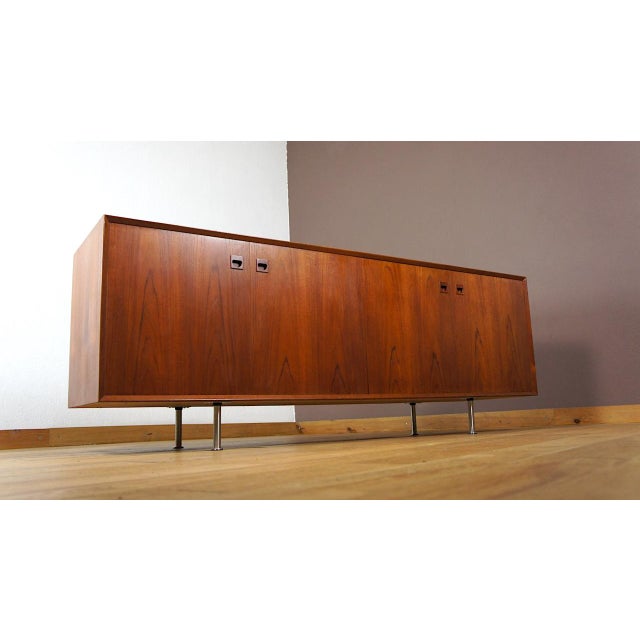 Vintage Danish Enfilade Teak by Erik Brouer for Brouers Furniture Factory, 1960 For Sale - Image 6 of 10