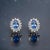 Blue Natural Sapphire Diamond Earrings 14k White Gold 1.68 TCW Certified For Sale - Image 8 of 15