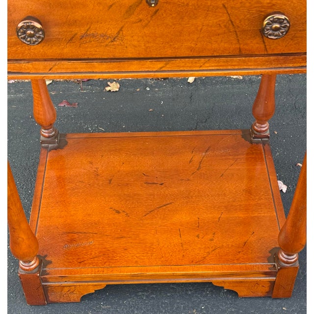 Hickory Furniture Hickory White Three Tier Rustic Etagere For Sale - Image 4 of 12