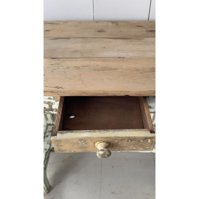 Shabby Chic Small English Pine Desk For Sale - Image 3 of 6