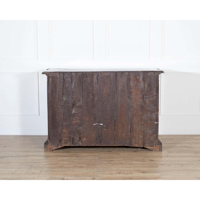 Wood 17th-Century Tuscan Walnut Chest of Drawers with Maple Inlay For Sale - Image 7 of 8